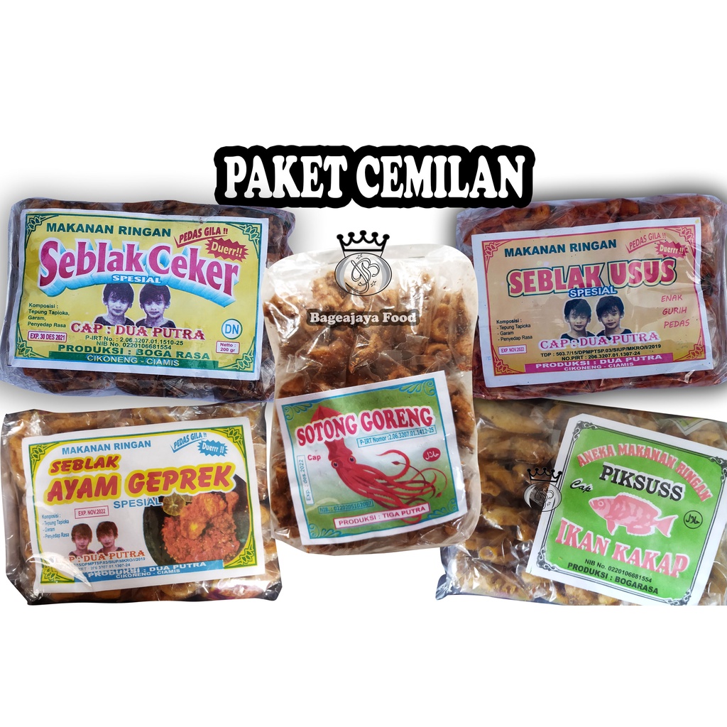 

Paket Cemilan Pedas (harga lebih murah)