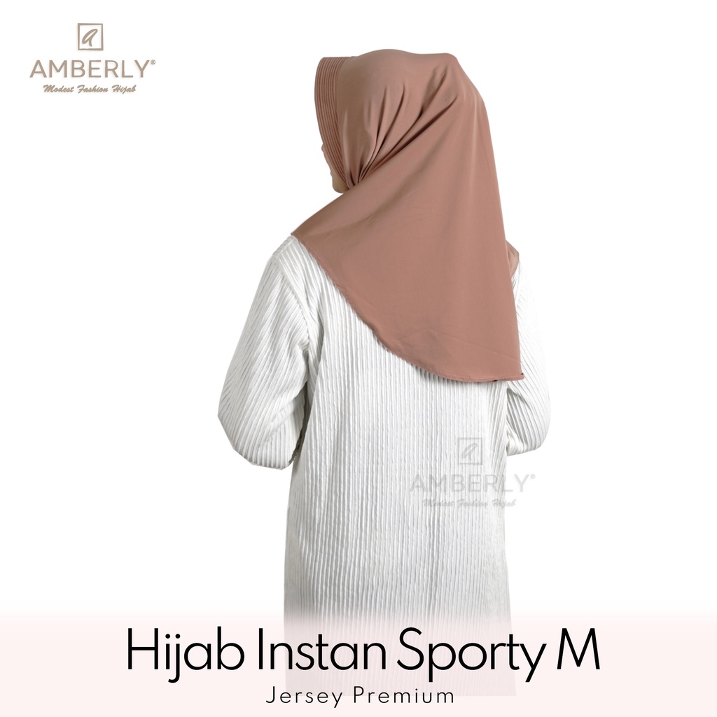 AmberlyHijab Sporty M Jilbab Instan Bahan Jersey Premium