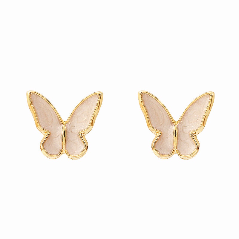 YEEZII Fashion Elegant Butterfly Stud Earrings Gold Earring Sweet Girls Drop Earings for Women Accessories Jewelry Gift