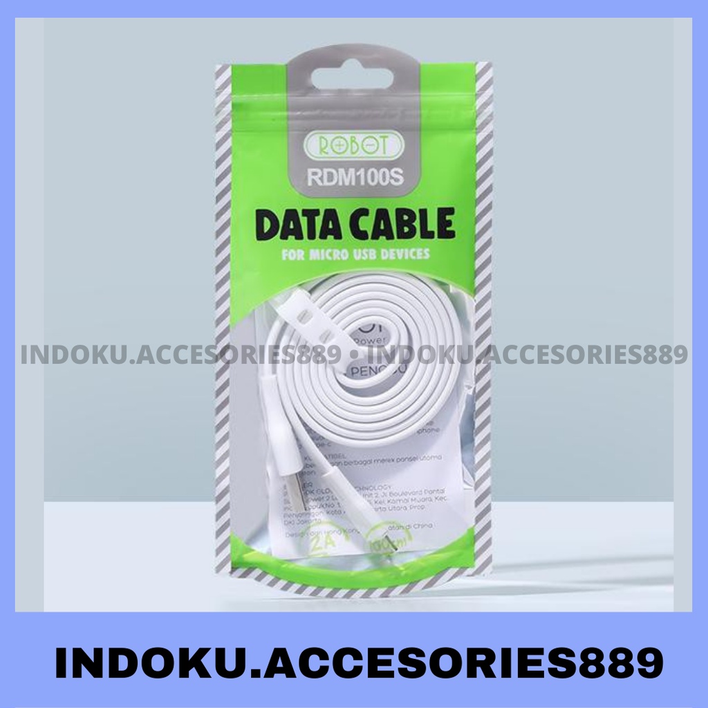 Kabel Data ROBOT RDM100S Usb Micro Fast Charger 2.1A