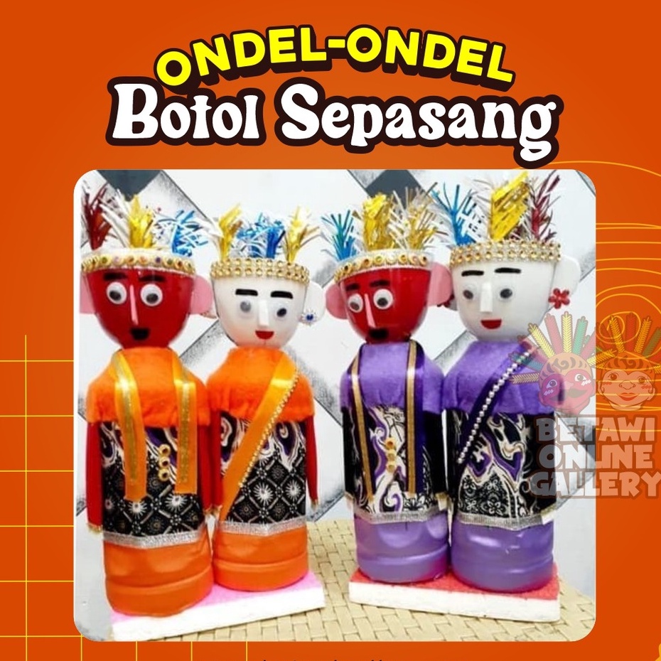 Boneka Ondel-ondel / Souvenir Ondel-ondel / Miniatur Ondel-ondel [SEPASANG]