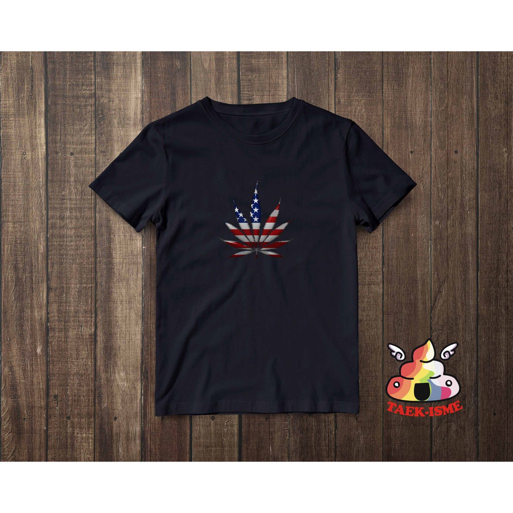 Kaos/ Baju/ Tshirt Pria, Lelaki, Ganja, Cannabis, Marijuana N