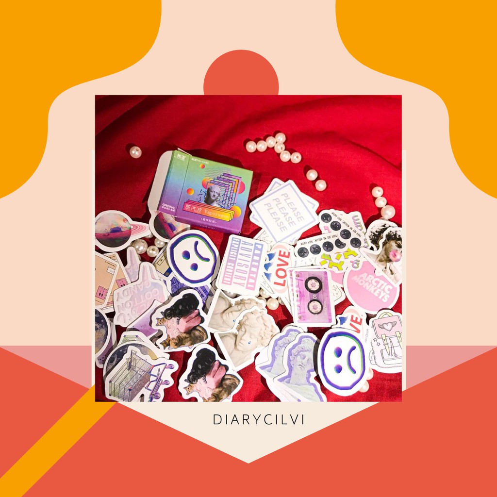 

[BEST SELLER] Stiker kawaii Lucu dan Aesthetic untuk Journaling, READY STOCK