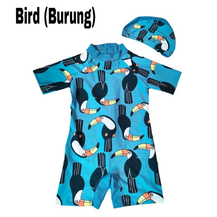 Baju Renang Wanita baju renang bayi balita 1-3 tahun baju diving anak laki laki karakter - Bird (Bur
