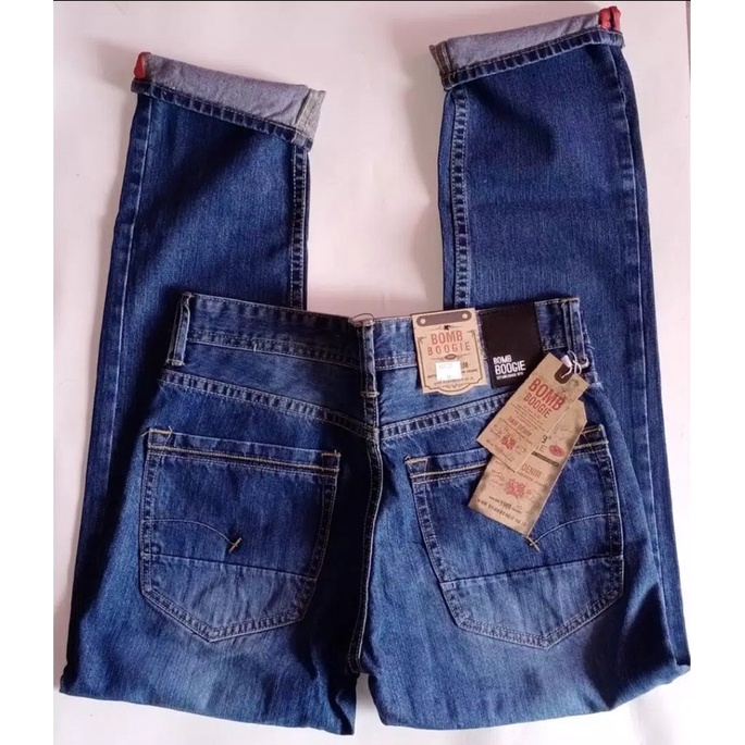 bombboogie jeans celana panjang pria/jeans panjang pria