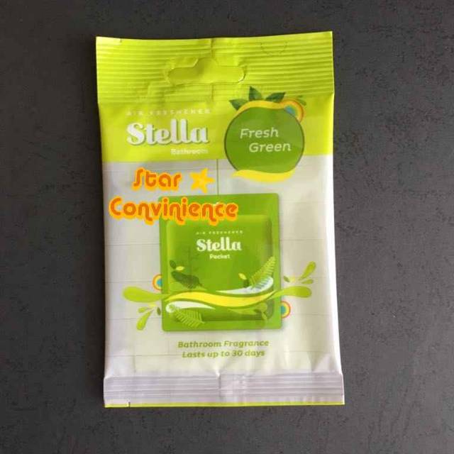 Stella Pocket Bathroom Pewangi Pengharum Kamar Mandi Fresh Green 10gram Shopee Indonesia