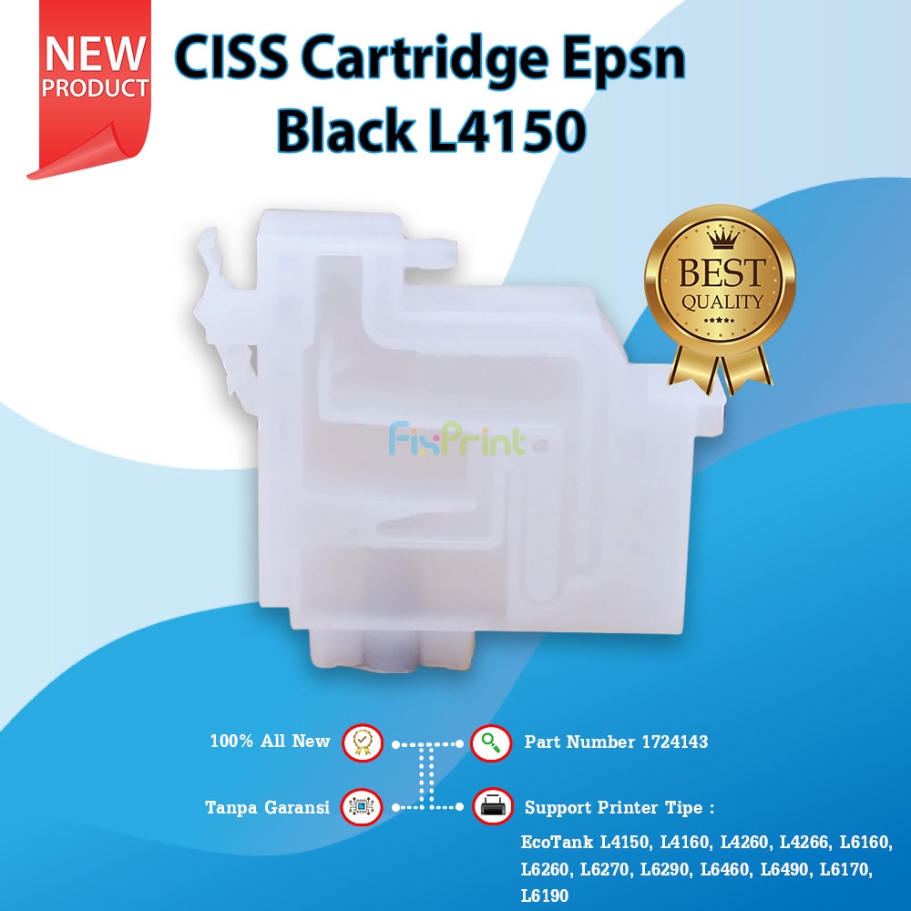 CISS Cartridge Epsn Black L4150 L4160 L4260 L4266 New Dumper Printer EcoTank L6160 L6260 L6270 L6290 L6460 L6490 L6170 L6190 Part Number 1724143