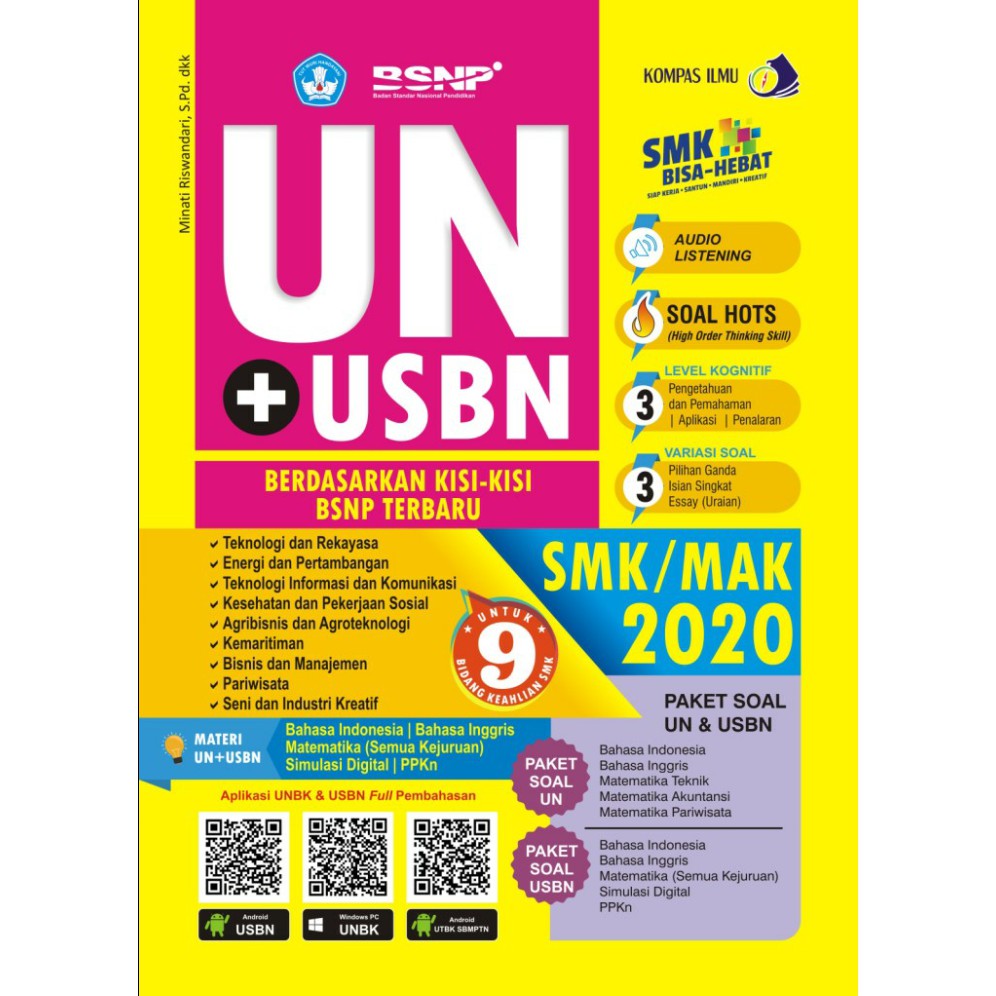 [ BEST SELLER ] BUKU UJIAN NASIONAL UN+USBN SMK/MAK 2020 UN 2020