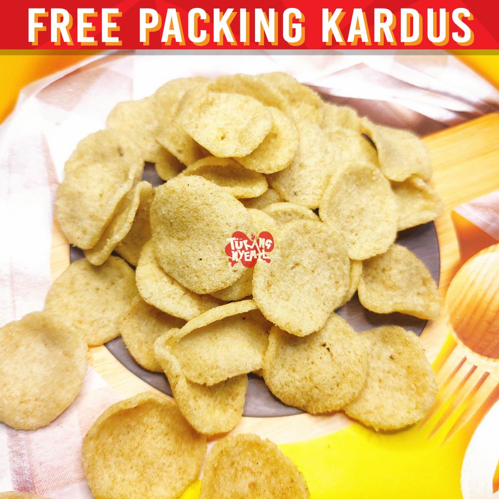 

snack kiloan keripik basreng bulat asin gurih 250 gram makanan ringan cemilan camilan jajanan kiloan