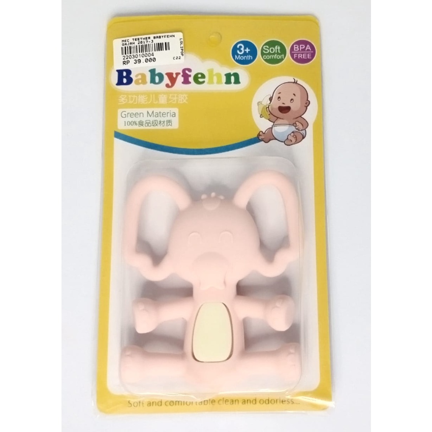 Teether/Gigitan Bayi Babyfhen Motif Elephan