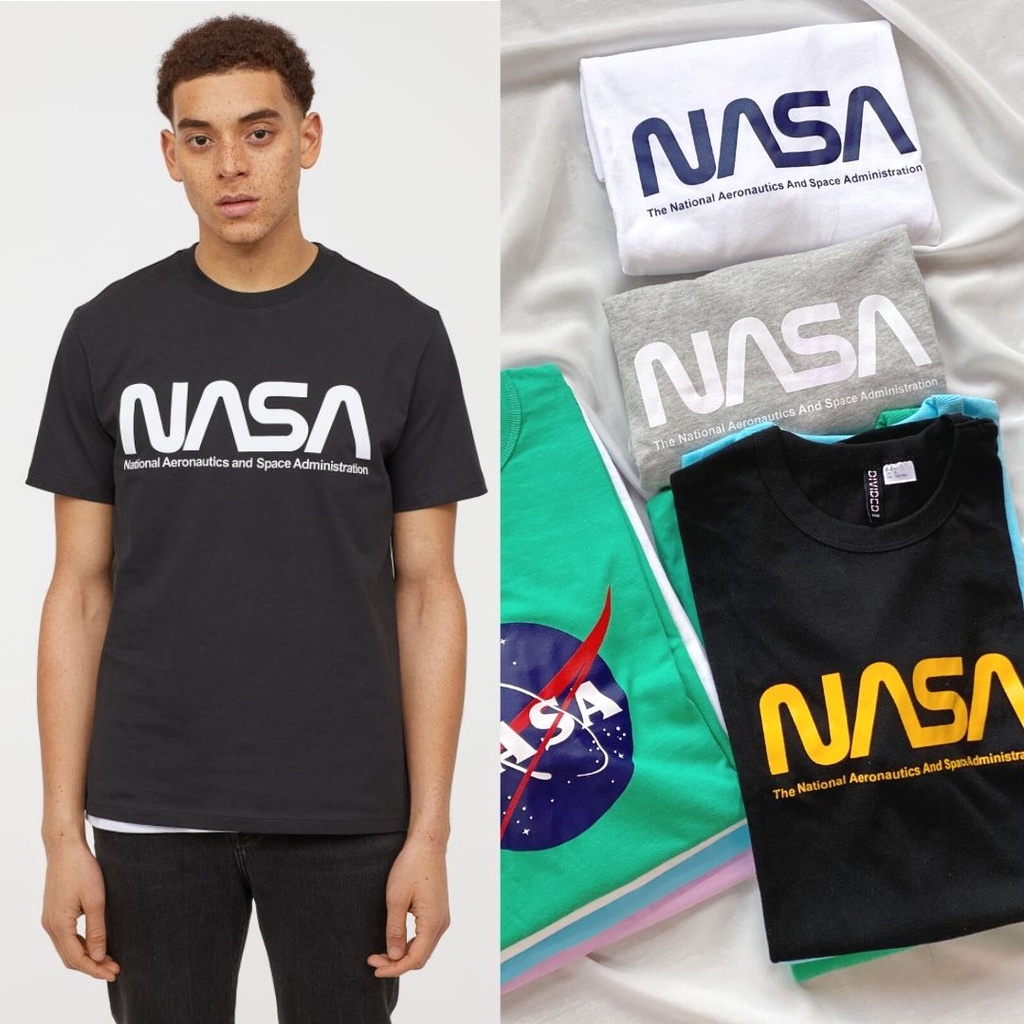 H&M NASA T-Shirt - Kaos Pria / Wanita Unisex Original