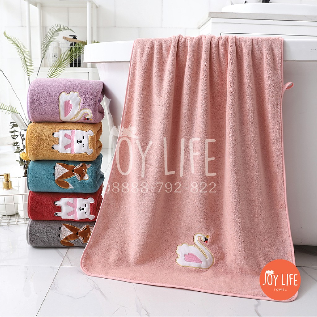 Handuk mandi fox anak 60x120cm dan 50x100cm daya serap tinggi dan lembut