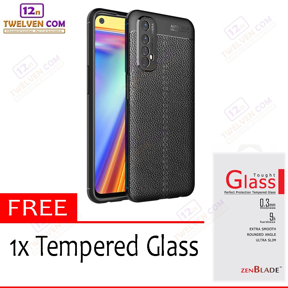 [FLASH SALE] Case Auto Focus Softcase Realme 7 / Narzo 2 - Free Tempered Glass