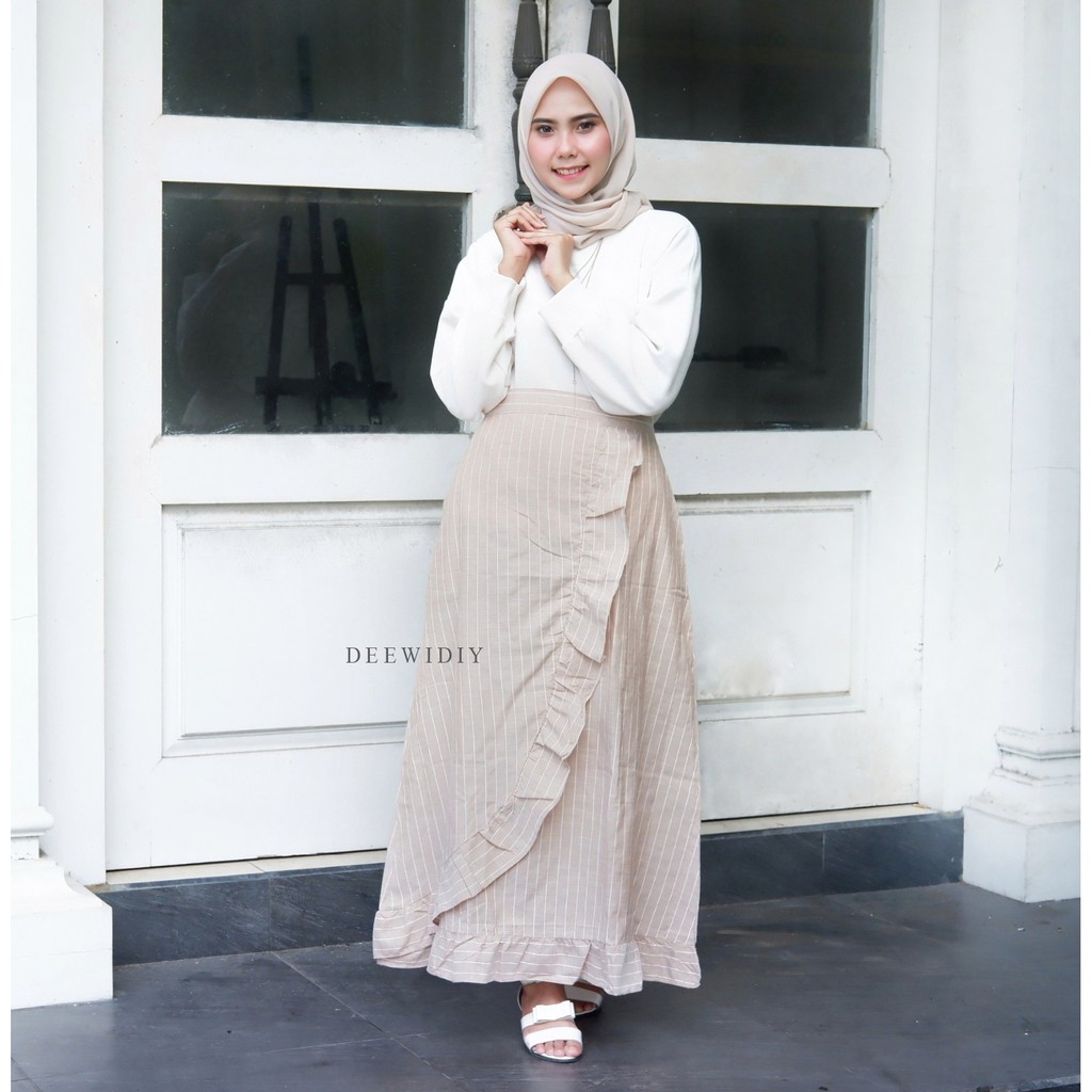 AGNIA STRIPE SKIRT