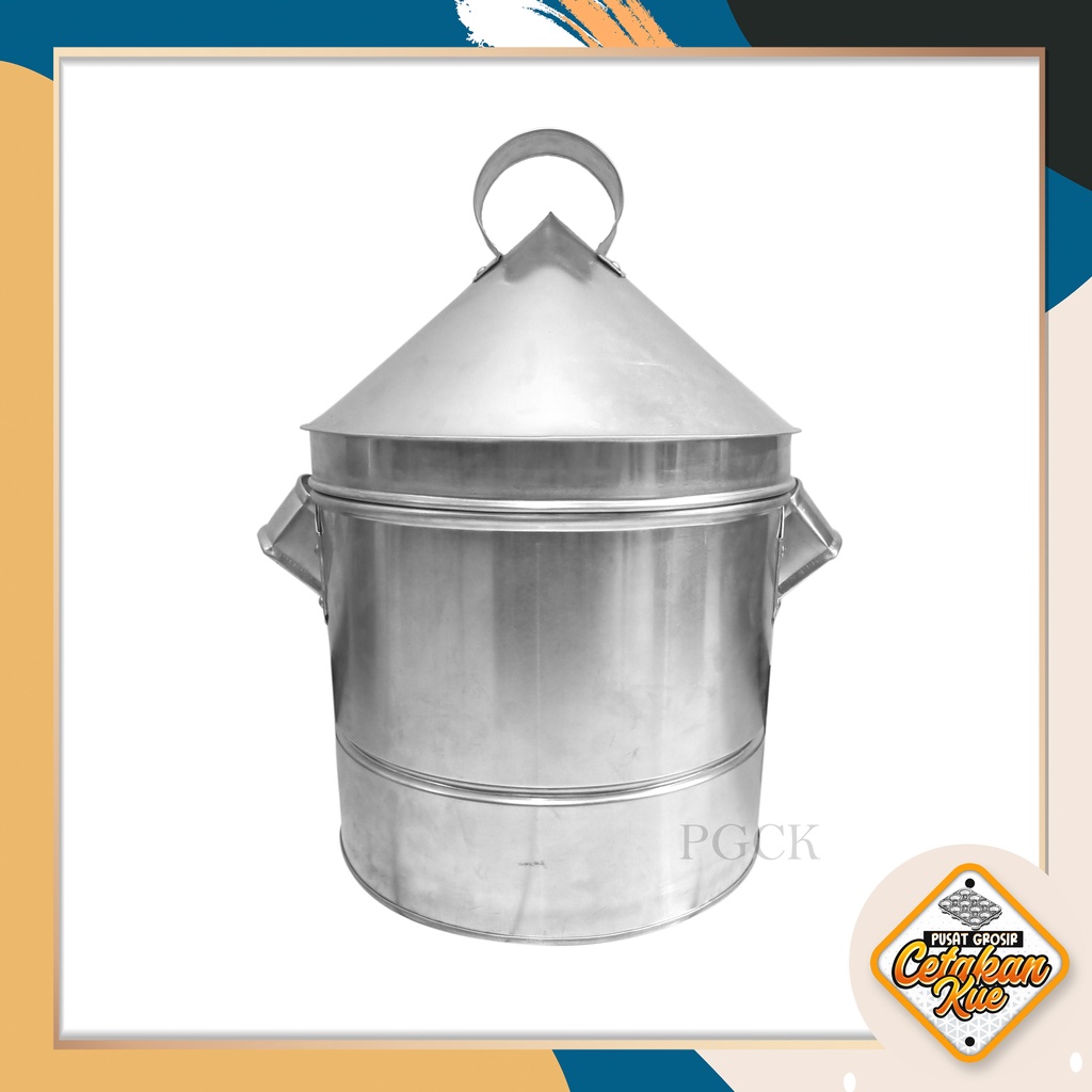 PGCK Dandang Nasi Uk. 5Kg / Dandang Kukusan Nasi / Dandang Bakso. Bahan Alumunium Tebal