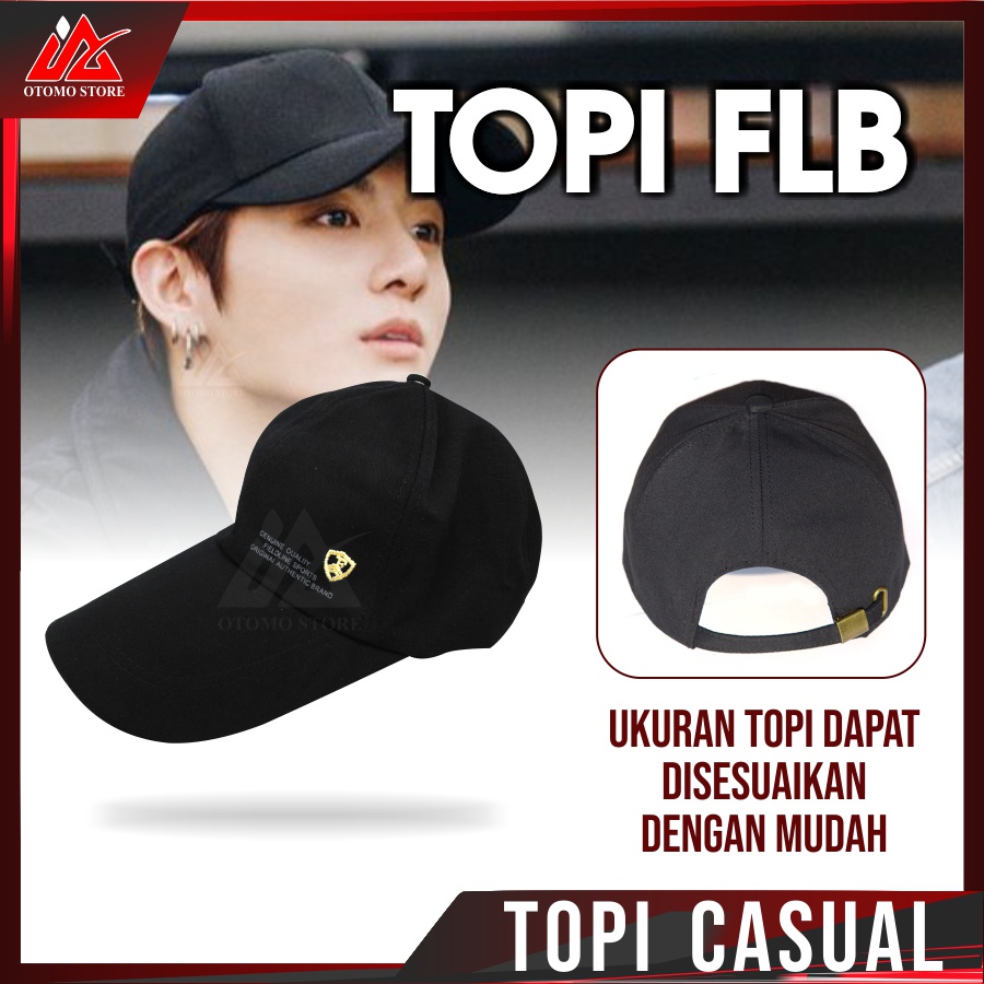 FLB TOPI FLB Topi Baseball Sells Fiery Kasual Unisex - FB01 - Black High Quality