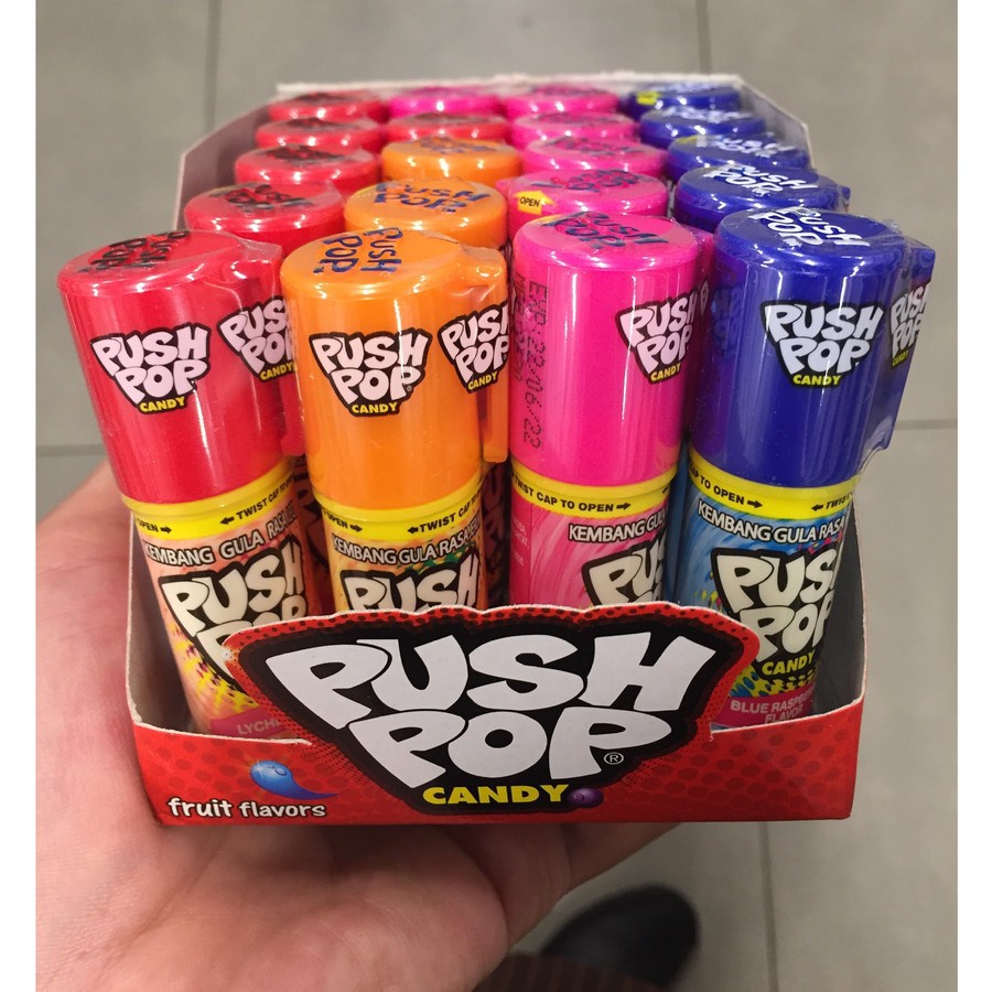 

GROSIR✅ Permen lipstik push pop / 1 BOX ISI 20