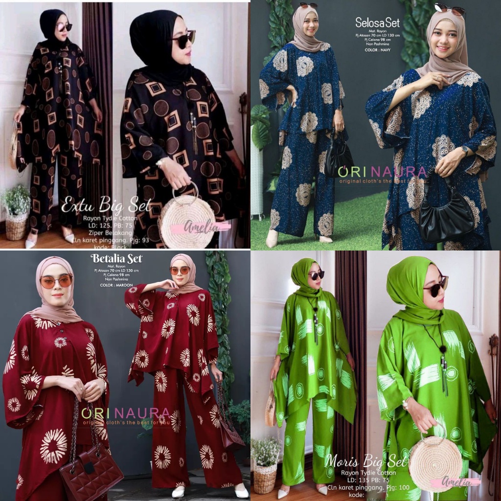 Setelan Waka / One Set Kekinian / Setelan Baju Wanita Wakawaka