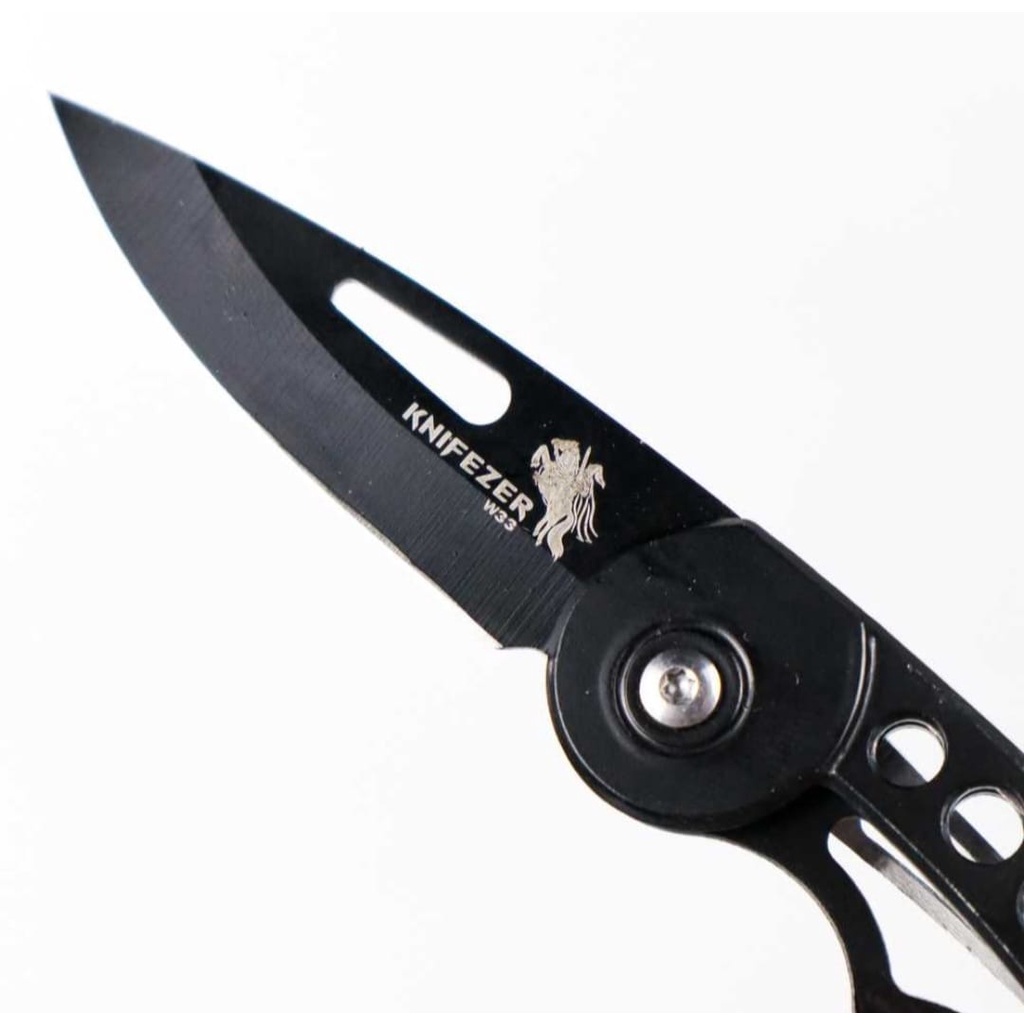 TERMURAH!!! Pisau Lipat Mini / Portable Knife Survival W33 (Hitam)