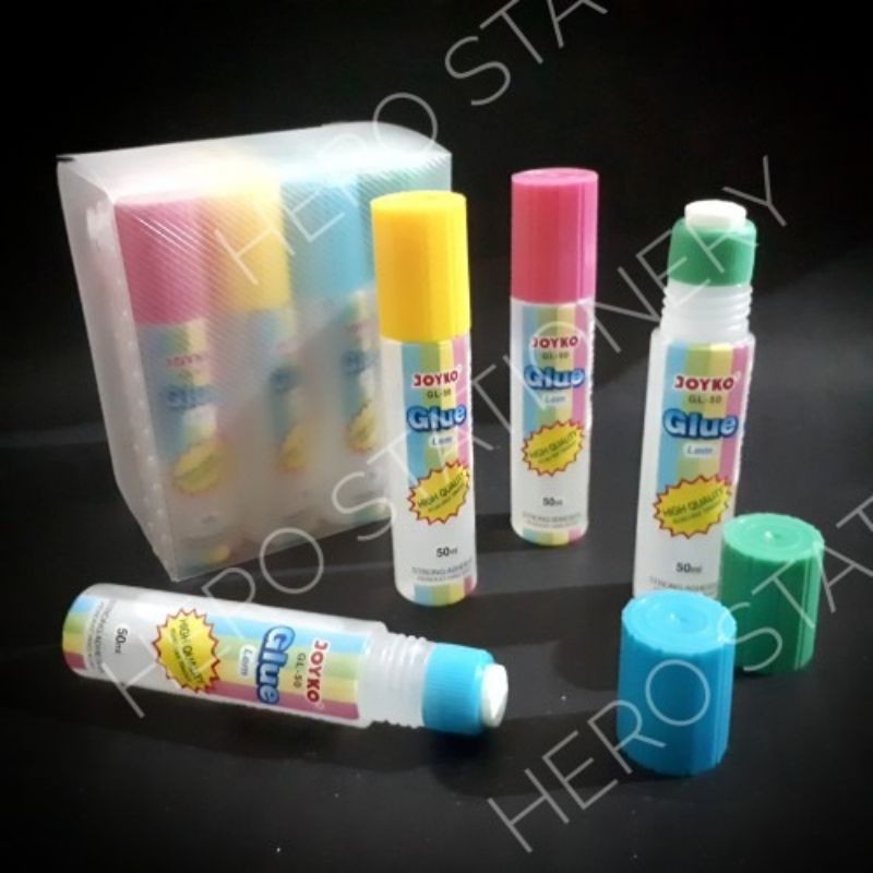 

Liquid Glue GL-50 (50ml) Joyko Lem Kertas Box 12 pcs
