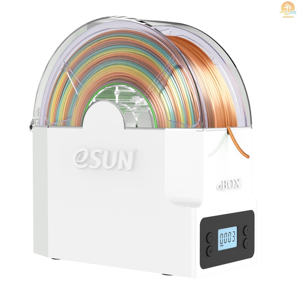 eSUN eBOX Lite 3D Printer Filament Dry Box 3D Filament Dryer Storage Box Dehydrator Spool Holder Keep Filament Dry Compatible with 1.75mm 2.85mm 3mm Filament PLA ABS PETG  Nylon and Other 3D Printing Material