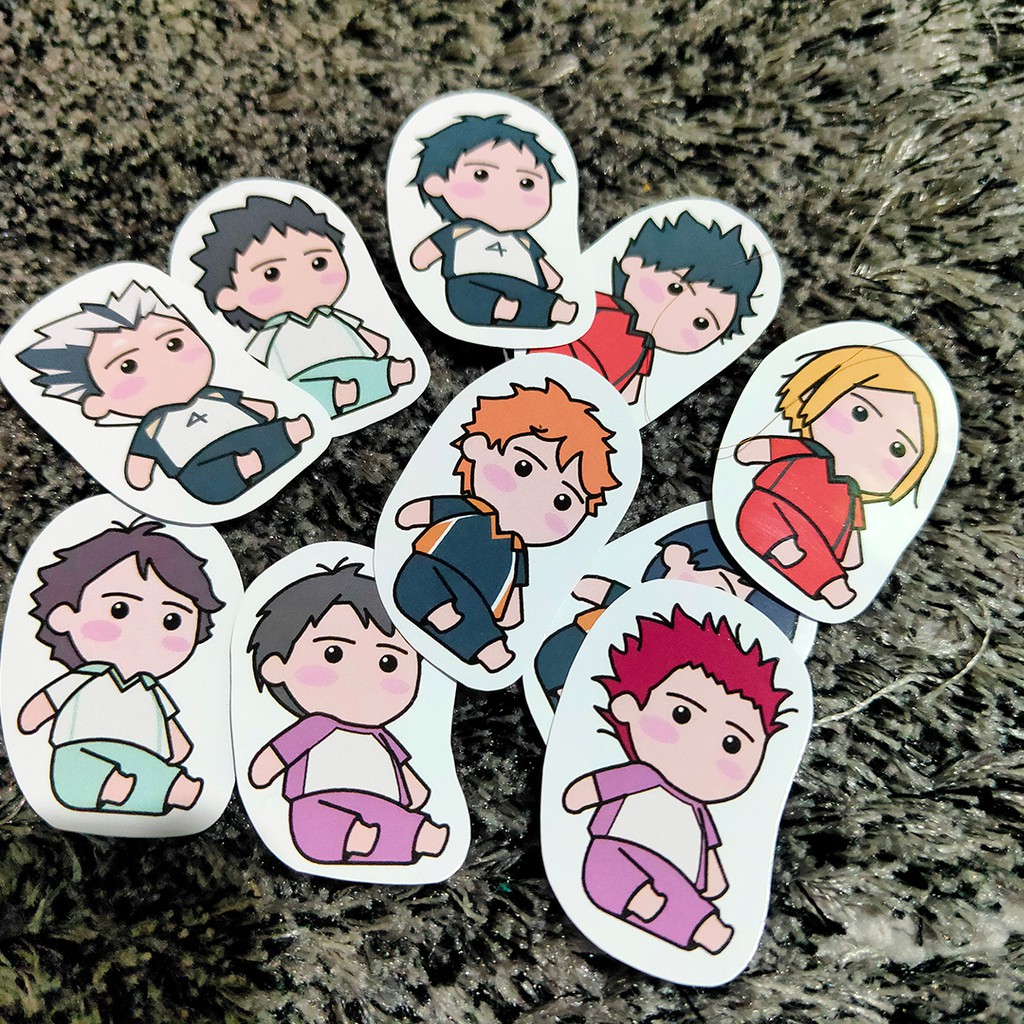 

STICKER ANIME HAIKYUU V.2 / STICKER HAIKYUU DUDUK / STICKER AESTHETIC 20pcs / STIKER LUCU MURAH