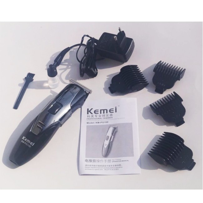 KEMEI KM PG 100 ALAT MESIN CUKUR BULU RAMBUT RECHARGEABLE HAIR CLIPPER