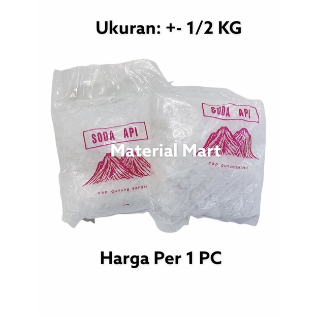 Pembersih Saluran WC Mampet 1/2 KG | Soda AP1 | Obat WC Mampet 1/2KG | Pembersih Saluran Pipa Pembuangan 500 Gram | Pembersih WC Mampet 500G | Material Mart