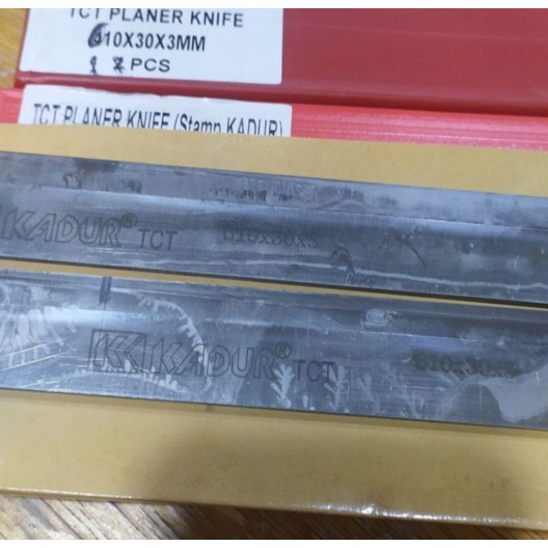 Pisau serut kayu/pisau planer Kadur TCT 610 x 38 x 6
