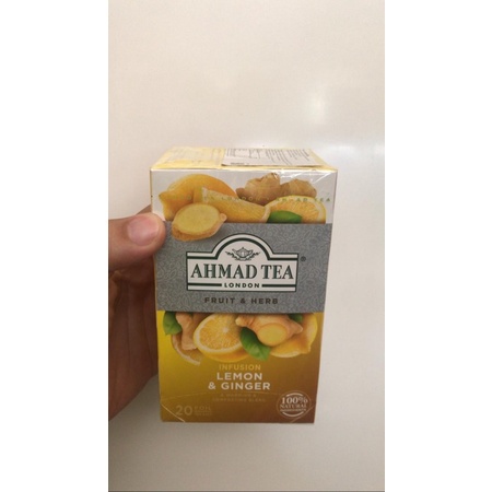 AHMAD TEA LEMON GINGER INFUSION 40G TEH JAHE LEMON 20 sachet TERMURAH