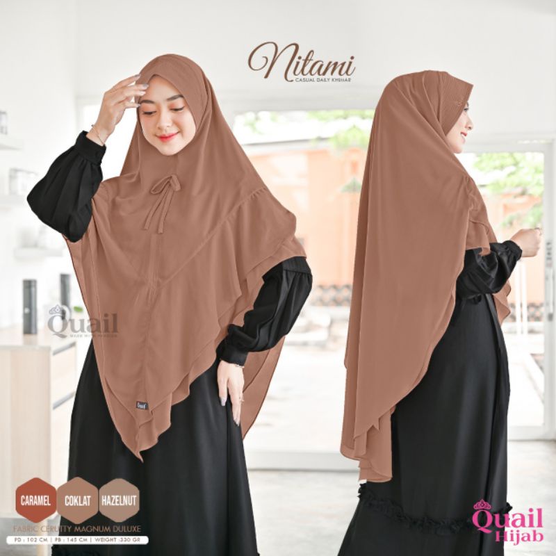 NITAMI CASUAL DAILY KHIMAR ORIGINAL QUAIL | KHIMAR QUAIL