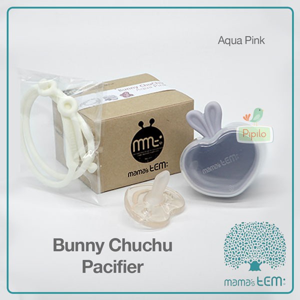 Mama’s Tem Bunny ChuChu Silicone Pacifier - Aqua Pink / Empeng Bayi