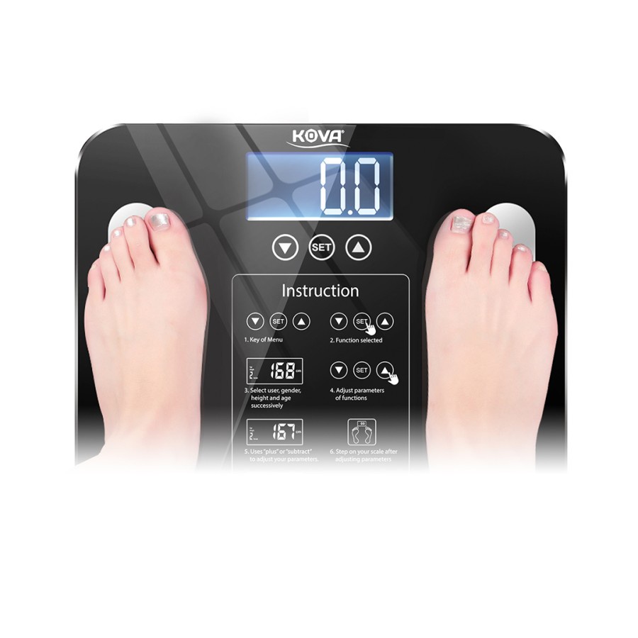 TIMBANGAN BADAN DIGITAL SCALE BODY FAT MONITOR BODY FAT ANALISIS 180KG