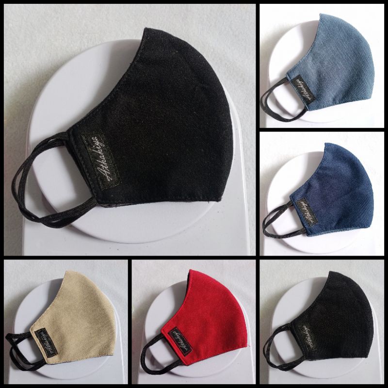 Masker polos lapis 3 Premium