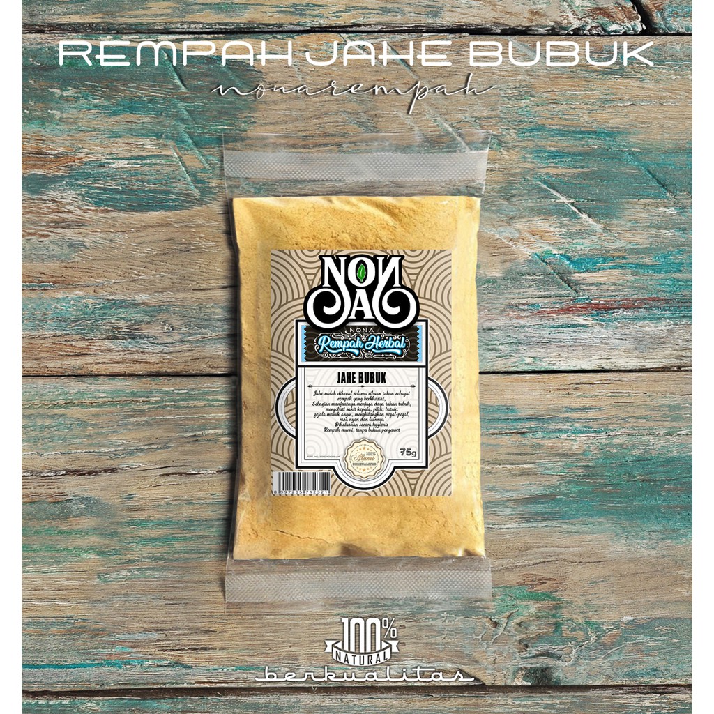 

Jahe Bubuk 75 Gram | Ginger | Rempah Natural Alami Murni