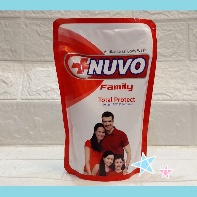 Nuvo Sabun Cair 450 ml 450ml Family Total Protect Antibacterial Body Wash