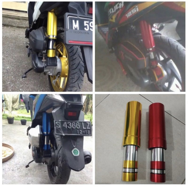 cover shock belakang matic honda beat vario scoopy genio variasi motor