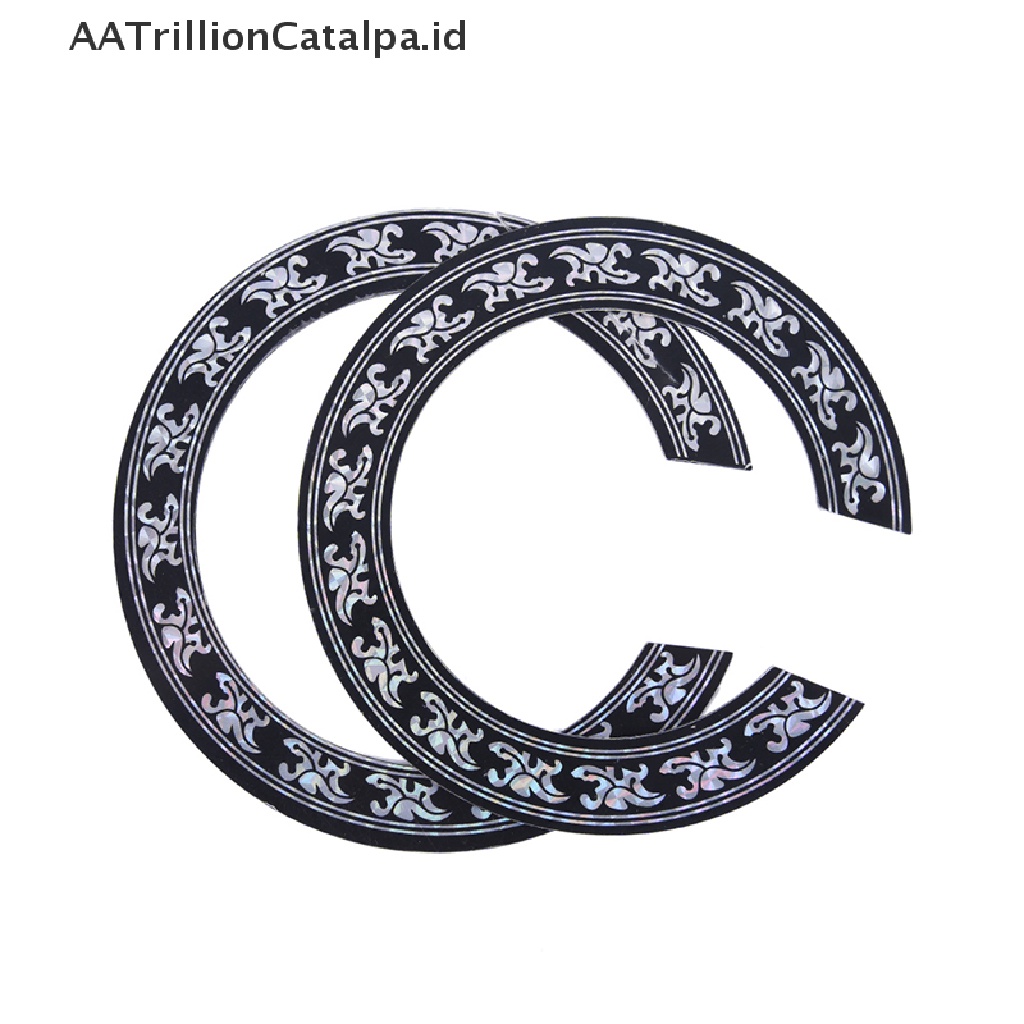 Aatrillioncatalpa 104mm 94mm inch Lubang Suara Gitar Bahan PVC Keras Rosette Inlay