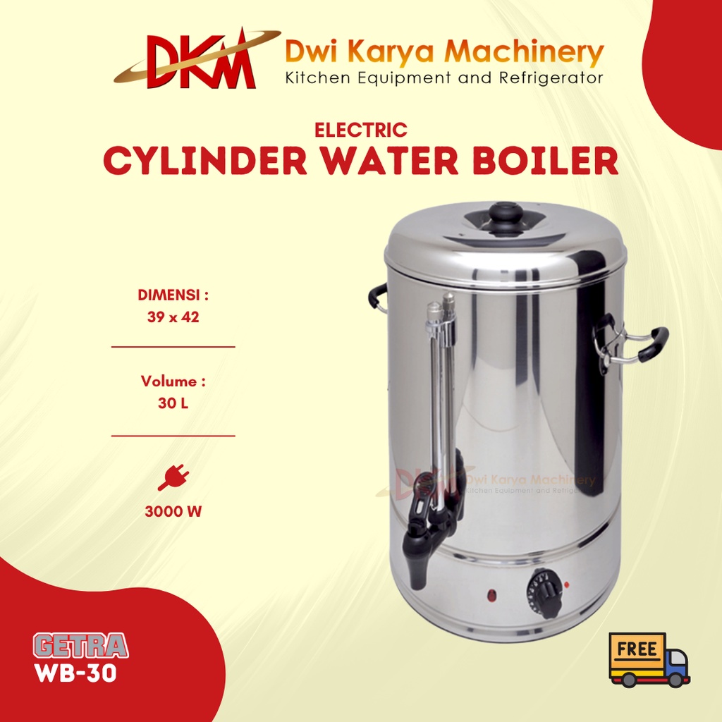 Cylinder Water Boiler Getra WB-30