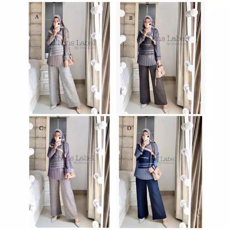 Nudy Set Tunik Kulot by NUNULOLO NINSLABEL