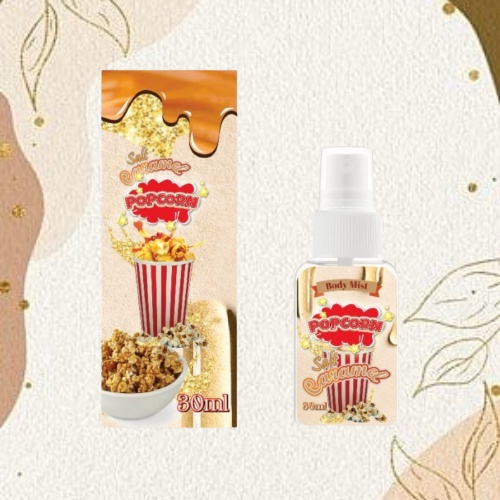 Kanzo - [BPOM] Parfum Body Mist Popcorn 30ml / Parfum Popcorn Caramel 30ml Unisex / Body Mist Popcorn 30ml