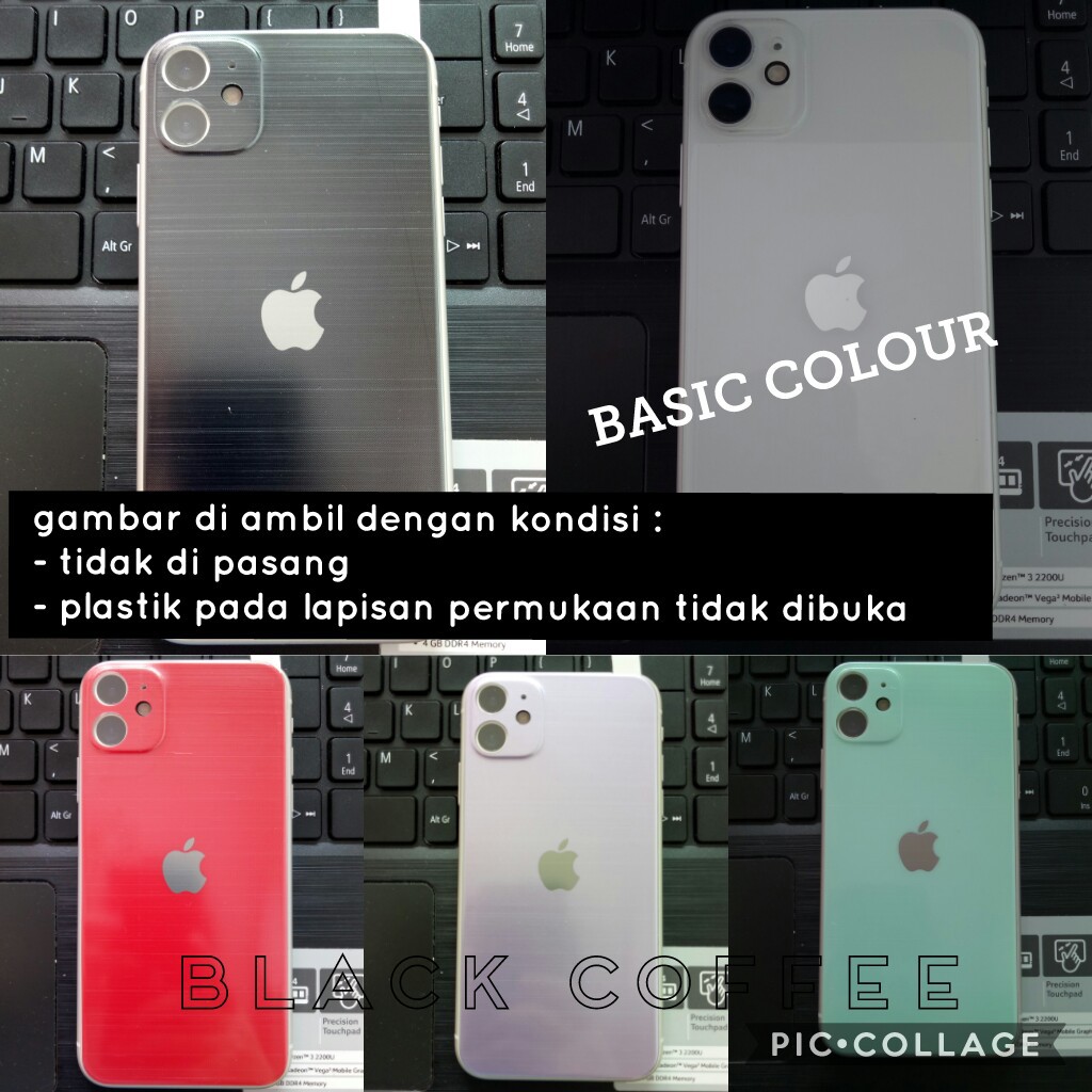 anti gores belakang 3D IPHONE 11 / 11 PRO / 11 PRO MAX COLORFUL BACK IPHONE