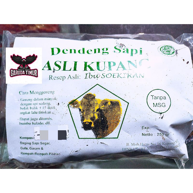 

250gr, Dendeng Sapi, Resep Ibu Soekiran, Asli Kupang, HALAL