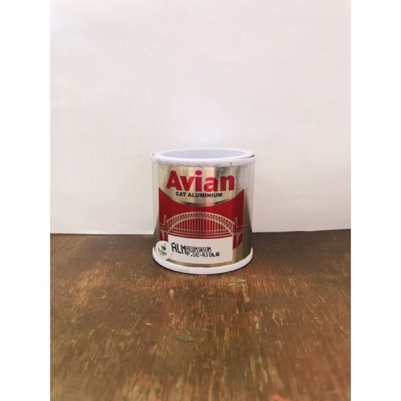 AVIAN CAT MINYAK ALUMINIUM 100 CC SILVER PERAK Cat BESI Chrome