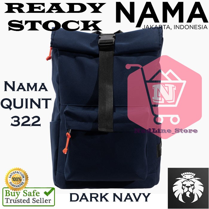 Back Pack By NAMA Studios QUINT No. 322 - Tas Ransel - Travel Bags - Ready Stock - DARK NAVY -