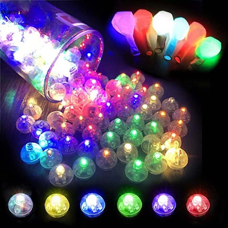 10pcs Flash Ball Lampu Untuk Pesta Ulang Tahun Pernikahan Natal Dekorasi Mini Tahan Air Flash Luminous Led Balon Lampu Hias