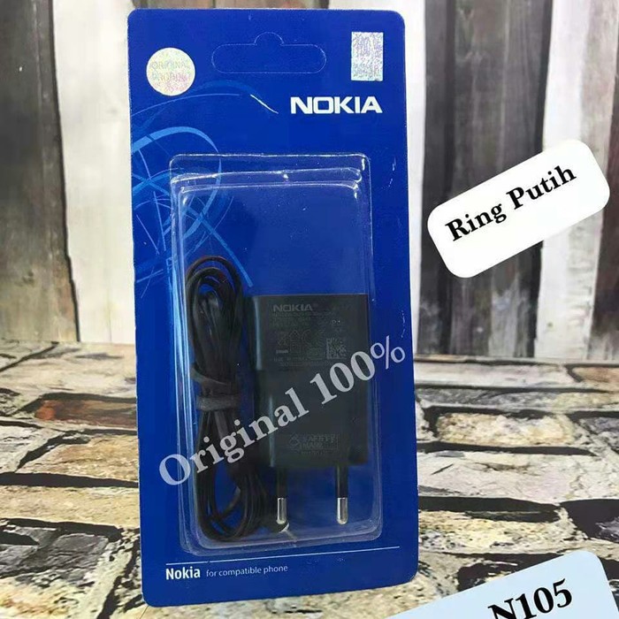 Charger Nokia Lumia Original 100% Casan Cas AC-11E Colokan Kecil