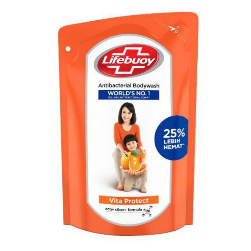 Lifebuoy Sabun Cair Mandi Vita Protect Refill 450Ml