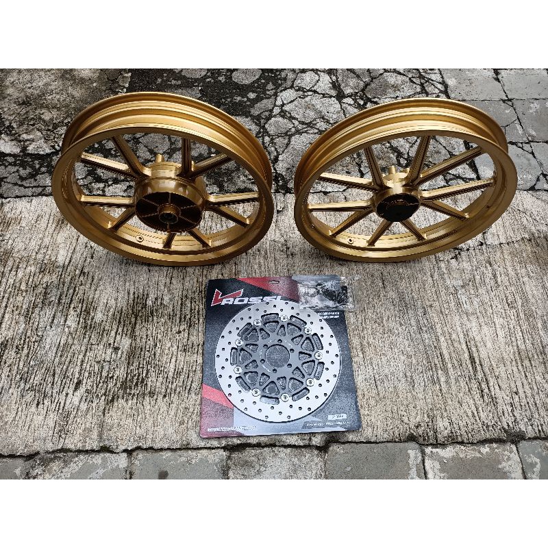 VELG PELG NINJA RR NINJA R NINJA SS V ROSSI NOS GP WHELL WHEEL WARNA GOLD NON DAYTONA SPRINT NOZ NIN