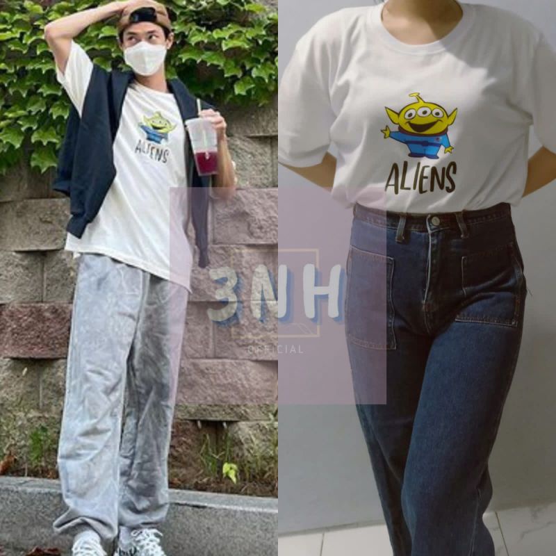 Kaos NCT Doyoung Aliens Cartoon